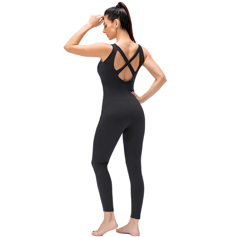 Buy Wholesale One Piece Jumpsuit Women Bodysuit Fitness Gym Sportswear ...