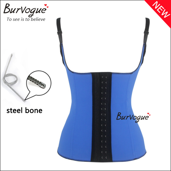 halter-latex-waist-training-cincher-steel-bones-corset-vest-21429