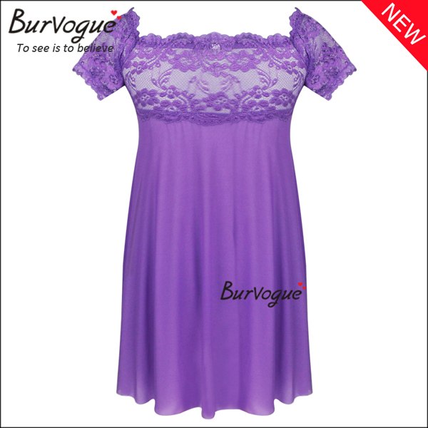 lace-babydolls-short-sleeve-nightwear-lingerie-wholesale-13126