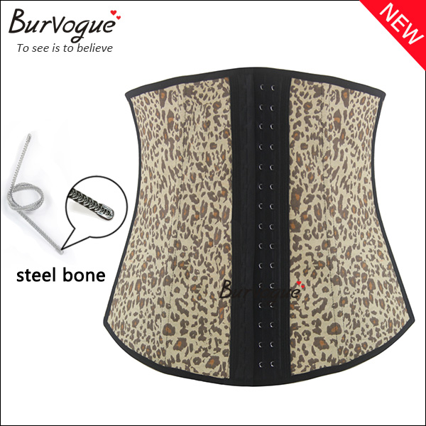 steel bone waist training corset 3 layer fabric latex corset wholesale-21428