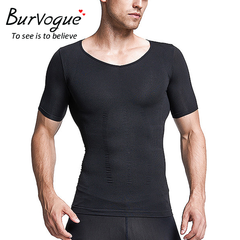 Buy Wholesale Men's Short Sleeve Stretch Shapewear Compression