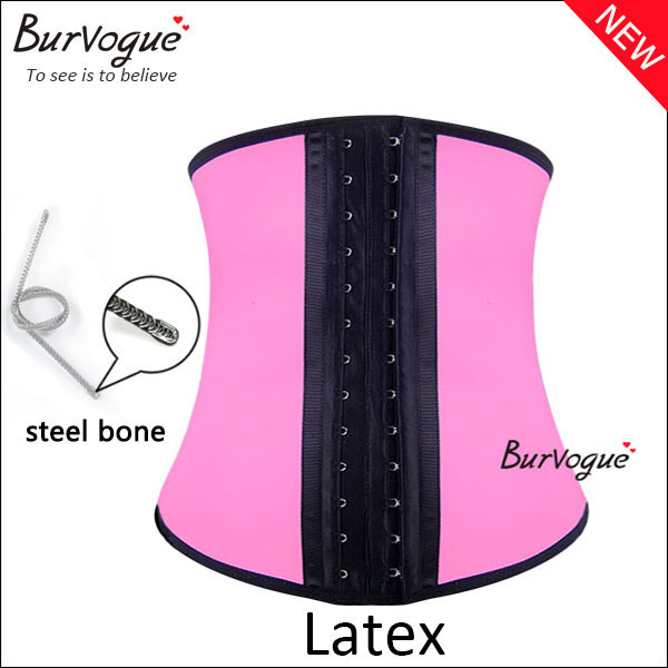 pink-steel-boned-latex-shaper-waist-training-corsets-21421
