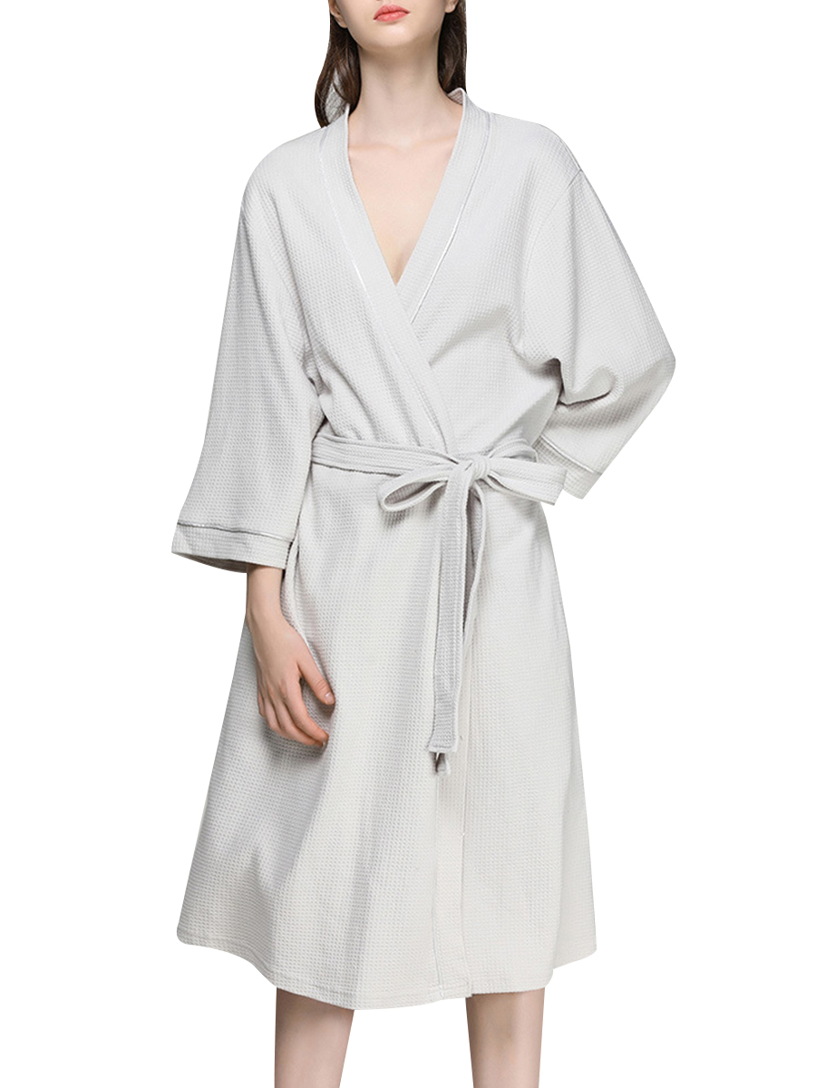 Buy Wholesale Women's Soft Kimono Robes Knit Waffle Lightweight