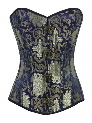 Clouds and Floral Steel Bone Corset Tops for Wholesale