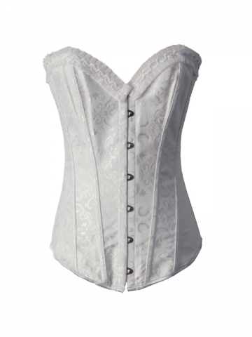 Steel Boned Gothic Percale Jacquard Corset Tops