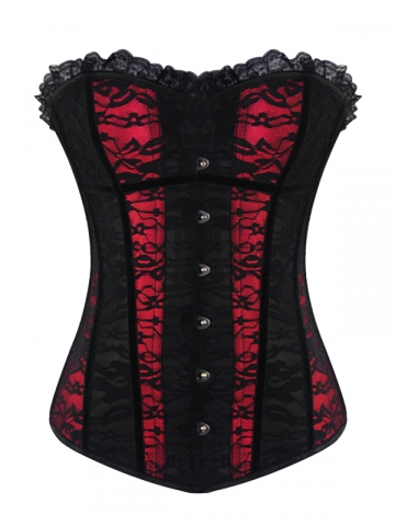 Gothic Women Lace Outerwear Overbust Corset Tops Wholesale