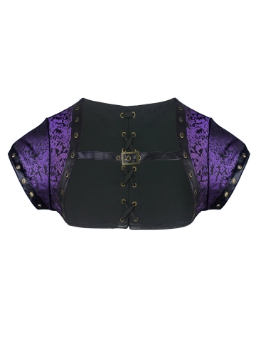 Plus Size Short Sleeve Gothic Steampunk Corset Jacket Bolero
