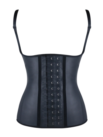 Latex 9 Steel Boned Underbust Waist Training Corset Cincher