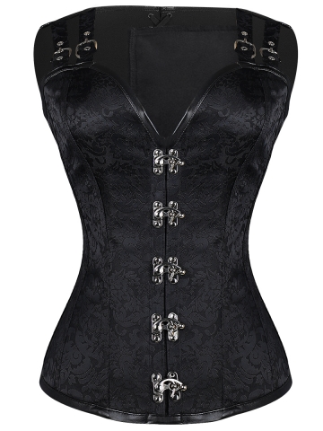 Buy Wholesale Gothic Dobby Steel Boned Steampunk Corsets Bustier Tops ...