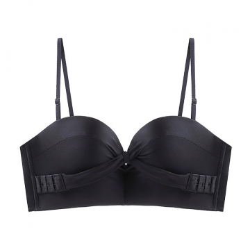 Padded Strapless Front Cross Lift Fully Bra With Air Cushion