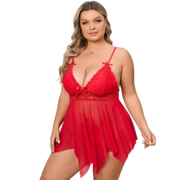 Women Sexy Nightdress Backless Mesh Chemises Sexy Lingerie