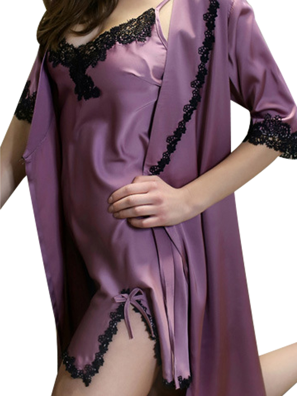 Sexy Women Silk Bathrobes Gowns Robes Lingerie Wholesale 
