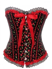 Adorable Cherry Pattern Corset With Cheap Prices