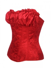 Red Noble  Party Queen Women Overbust Corset Wholesale