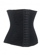 Flora Black Lace Plus Sizes Waist Training Underbust Corset