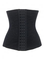 Flora Black Lace Plus Sizes Waist Training Underbust Corset