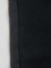 Black Zipper Leather Overbust Corset Bustier Tops For Women