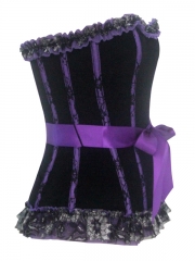Elegant Purple Flannel Women Corset For Wholesale 