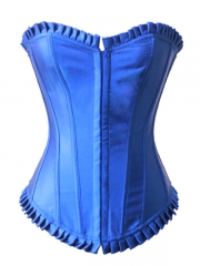 Hot Sale Elegant Black Satin Corset For Ladies