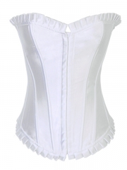 Hot Sale Elegant Black Satin Corset For Ladies