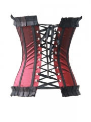 Red Classical Overbust Ladies Corset Tops