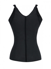 Stylish Black Waist Cincher Vest Latex Shapers Wholesale