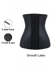 Women Latex Waist Training Corset Steel Bone Waist Cincher