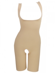 New Black And Skin Body Shpaer Slimming Bodysuit With Strap