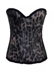 Hot Sale New Coated Leopard Women Outwear Corset