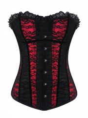 Gothic Women Lace Outerwear Overbust Corset Tops Wholesale