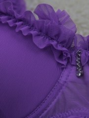 Purple Sexy Mesh Chemises Backless Lace BabyDolls Wholesale