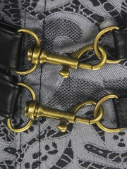 Retro Gothic Steampunk Corset 12 Steel Boned Bustier Tops