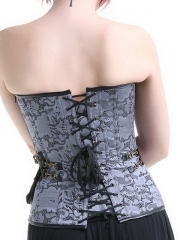 Retro Gothic Steampunk Corset 12 Steel Boned Bustier Tops