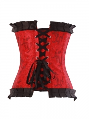 Gothic Red Women Chic Corset Outwear Top 