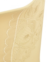 Women U-shaped Chest Translucent Body Shaper Lace Bodysuit