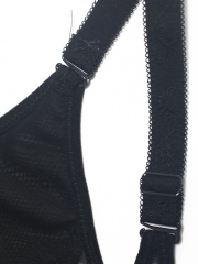 Women U-shaped Chest Translucent Body Shaper Lace Bodysuit