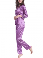 Soft Slik Long Sleeve Nightgown Set Gown Robes Wholesale
