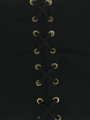 Gothic Dobby 12 Steel Boned Bustier Tops Steampunk Corset