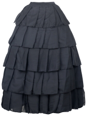 Steampunk Gothic Women Maxi Skirts Tiered Corset TUTU Dress