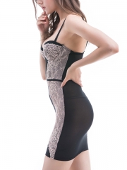 Slimming Women Lace Body Shaper Dress Full Slip Shapewear