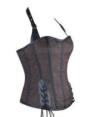 Gothic Steampunk Halter Overbust Corsets Tops Wholesale