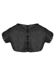 Plus Size Short Sleeve Gothic Steampunk Corset Jacket Bolero
