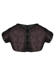 Plus Size Short Sleeve Gothic Steampunk Corset Jacket Bolero