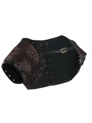 Plus Size Short Sleeve Gothic Steampunk Corset Jacket Bolero