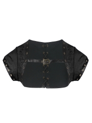 Plus Size Short Sleeve Gothic Steampunk Corset Jacket Bolero