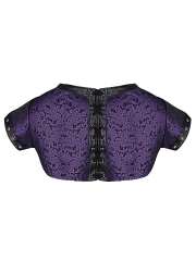 Plus Size Short Sleeve Gothic Steampunk Corset Jacket Bolero