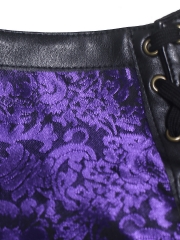 Plus Size Short Sleeve Gothic Steampunk Corset Jacket Bolero