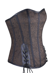 Women Steel Boned Overbust Gothic Steampunk Corsets Tops 