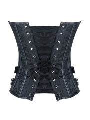Plus Size Jacquard Gothic Steampunk Overbust Corset Tops