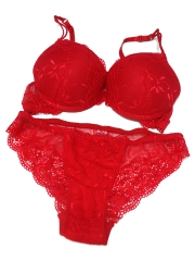 Charming Lace Intimate Underwear Padded Push Up Bra Sets 
